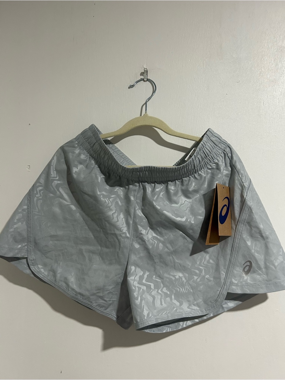 NWT ASICS 2.5" PR Lyte Short 2.0 Running Shorts Grey Pattern - Size XS